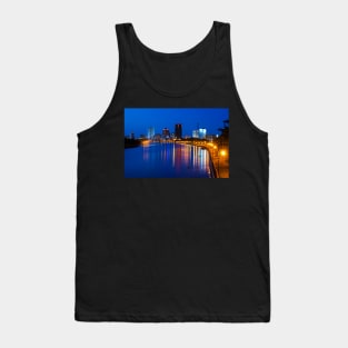 Rochester NY Skyline at Dusk Genesee River Tank Top